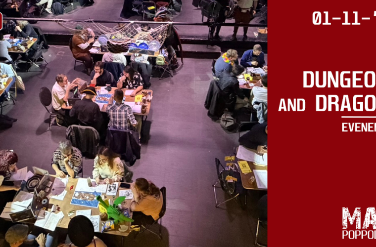 Dungeons & Dragons Evenement 2026 bij Poppodium MAX; illustratief bronbeeld