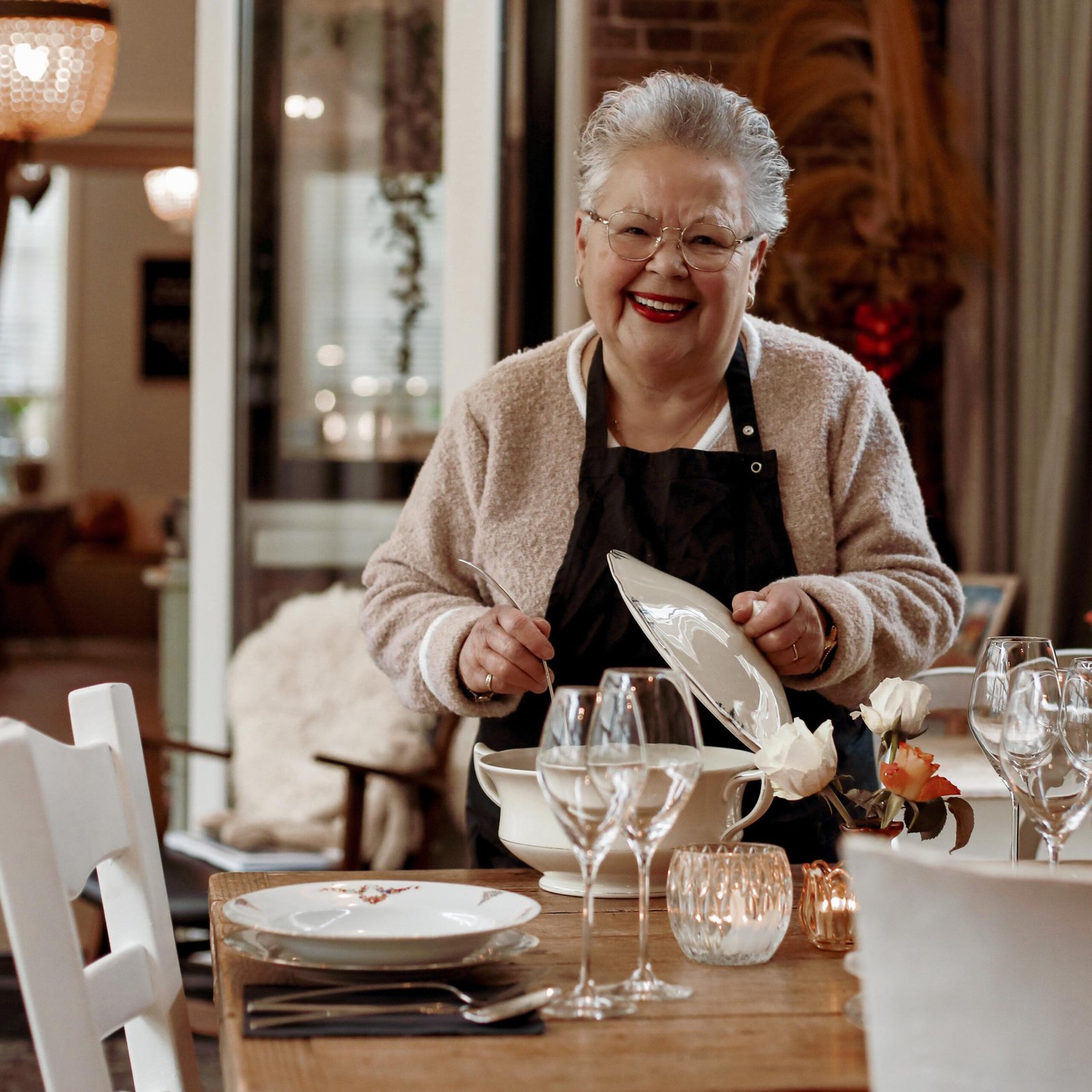 Tante Sally bij de Stadsherberg.