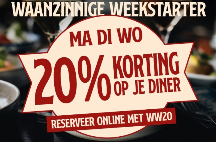 Rebel Horeca Weekstarter: 20 procent korting