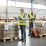 Medewerkers in een logistieke werkomgeving; illustratieve foto van WerkTalent