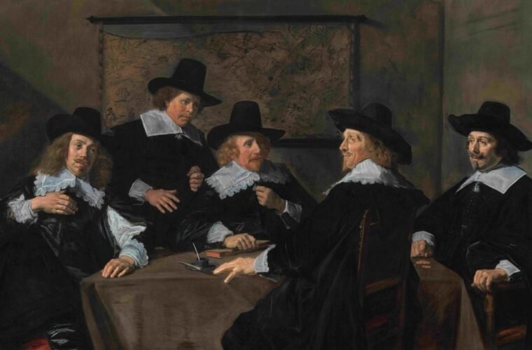 Beeld bij de tentoonstelling Hals-Rembrandt in het Frans Hals Museum