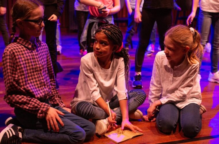 Kinderen tijdens een Musical4daagse-activiteit