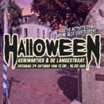 Halloweenfiguur tijdens een evenement in Amersfoort